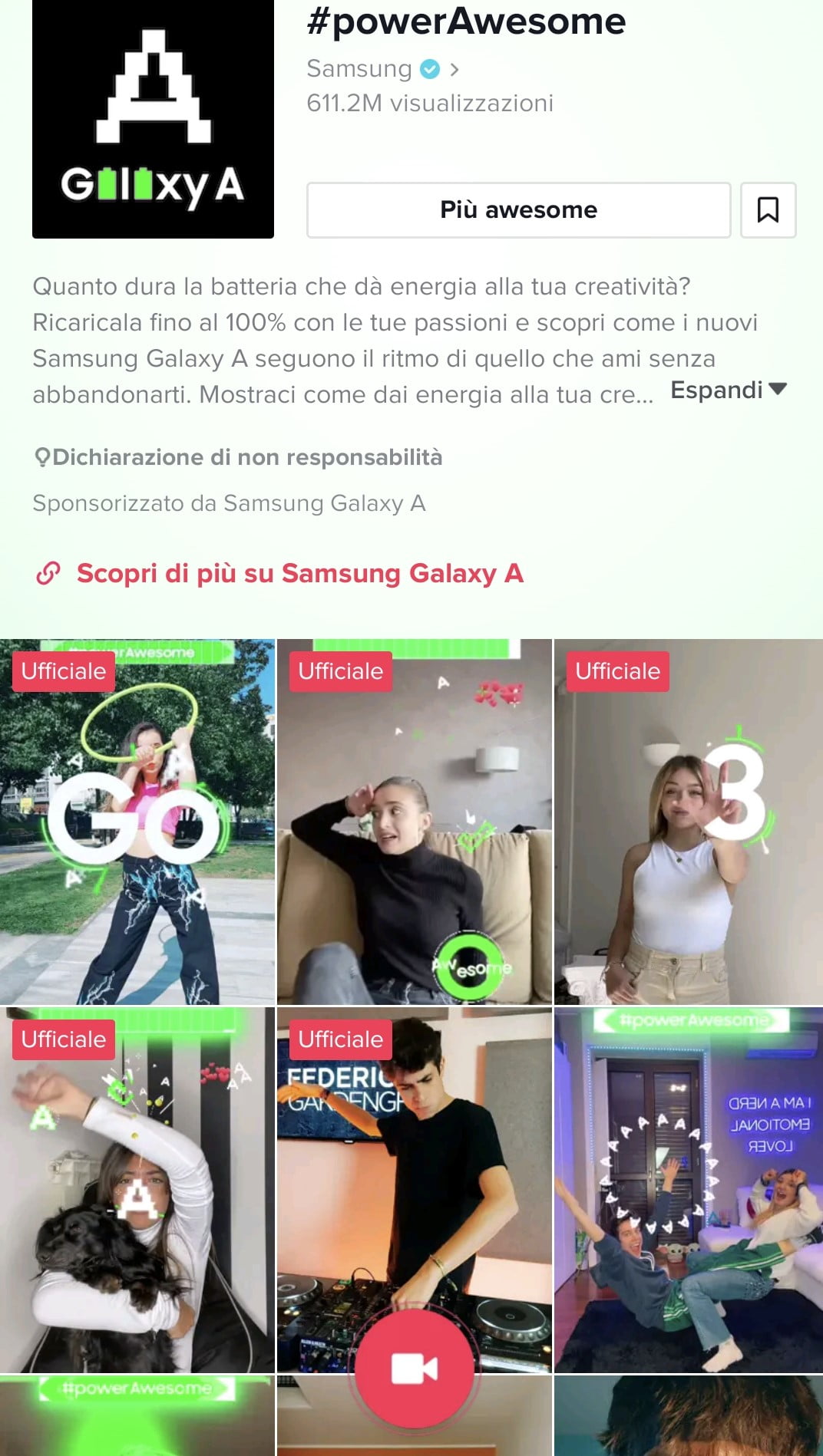 Samsung Lancia Powerawesome La Tiktok Challenge Dedicata Ai Nuovi 